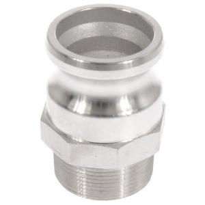 Male Cam to Male NPT Threaded Adapters, Stainless Steel