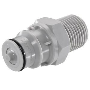 LinkTech 60PP and 60PS Series Quick-Disconnect Fitting Insert, NPT(M) with Valve