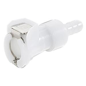 Linktech 40AC and 40PP Series Quick-Disconnect Fitting Body, In-Line Hose Barb with Valve