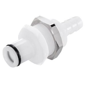 LinkTech 40AC & 40PP Quick-Disconnect Fitting Insert, Hosebarb without Valve, Panel Mount