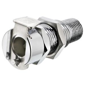 LinkTech 20CB Quick-Disconnect Fitting Body, NPT(M) without Valve, Panel Mount