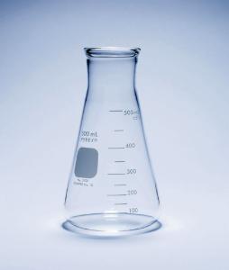 Erlenmeyer flasks, narrow or wide neck, heavy wall