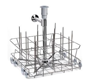 LB8DS jet rack, stainless steel, with 16 nozzles and drying system