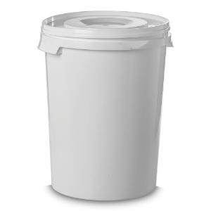 Bucket with recessed grips