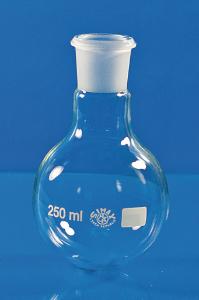 Round bottom flask, clear glass, standard ground joint