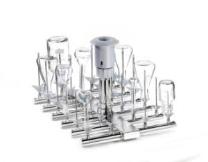 Upper universal flask washing, stainless steel