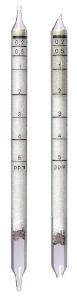 Gas detection tube for hydrogen sulphide