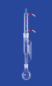 Soxhlet extractor, with Allihn condenser