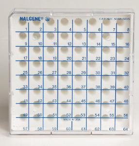 Microcentrifuge tube storage boxes