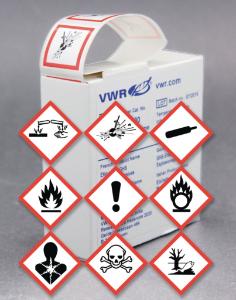 VWR® Labels, Hazardous Substance, GHS Labels