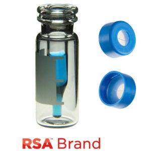 Vial 300 µl rsa clr&slit sil/PTFE 11 mm