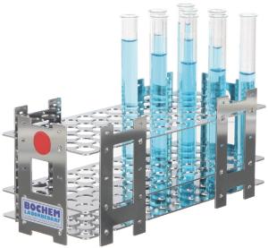 Test tube rack with colour identification