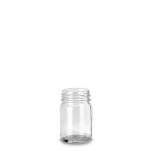 Bottle, wide neck, clear, 100 ml GL40 without screw cap