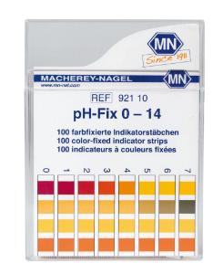 pH test strips, pH?Fix 0 - 14, fixed indicator