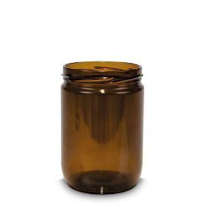 Jar twist-off clear without screw cap, 490 ml