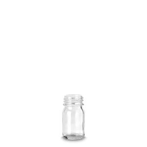 Bottle, wide neck, clear, 30 ml GL32 without screw cap