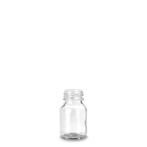 Bottle, wide neck, clear 50 ml GL32 without screw cap