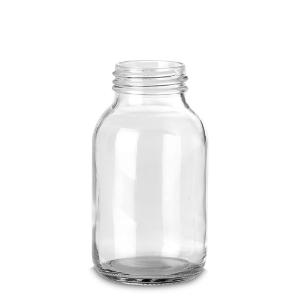 Bottle, wide neck, clear, 500 ml GL55 without screw cap