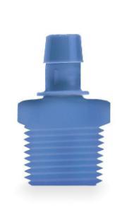 Masterflex® Fittings, Hosebarb to Threaded, Straight, Antimicrobial Polypropylene, Avantor®