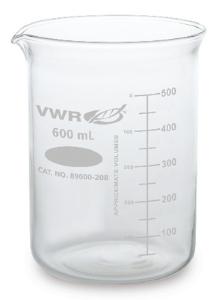 VWR®, Beakers, Low Form, Borosilicate Glass, Double Scale