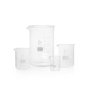 Beakers, low form, borosilicate glass