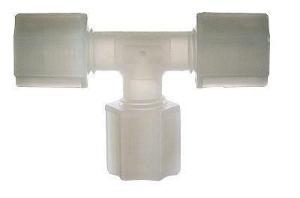 Union Fittings, Compression, Tee, PVDF