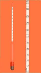 Hydrometer for hydrogen peroxide