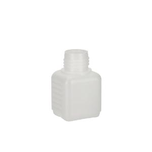 Bottle, HDPE, rectangle D, natural, 50 ml