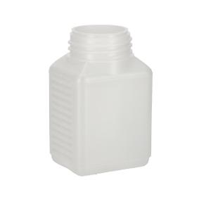 Bottle, HDPE, rectangle without cap 25, 250 ml