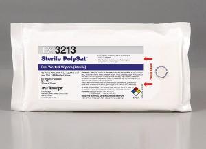 Cleanroom wipes, pre-saturated, sterile, Sterile PolySat®