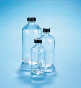 VWR®, Boston Round Bottles, Clear, Narrow Mouth