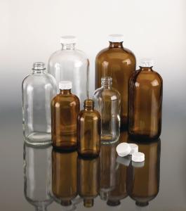 VWR®, Water Sampling Bottles, Amber, Boston Type, Round