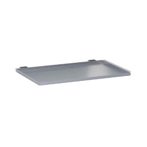 Non-perforated stainless steel tray