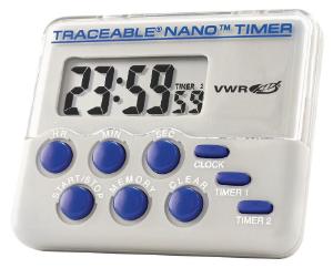 VWR® Traceable® Nano™ , Digital timer, two channels