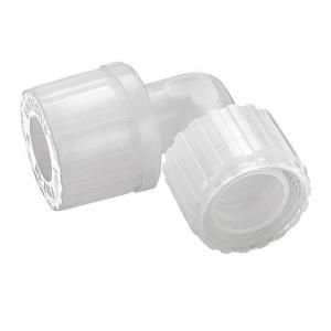 PrimeLock® High-Purity PFA Fittings, SpaceSaver x PureBond® Elbow Adapters