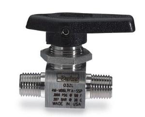 Parker High-Pressure Metal Two-way Ball Valves (Straight)