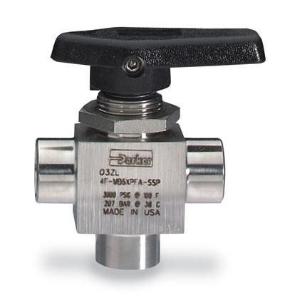 Parker High-Pressure Metal Three-way Ball Valves