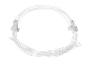 Tubing, silicone, 1 mm Int.Ø, white/white