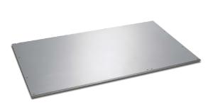 Stainless steel top, built-in top 90 cm