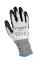 Cut protection gloves, PU coating, gray/black