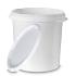 Bucket with recessed grips, 30 l