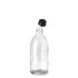 Bottle, narrow neck, clear, GL22 with screw cap, 250 ml