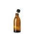 Bottle, narrow neck, amber with screw cap, 150 ml