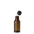 Bottle, all round narrow neck, GL18 with screw cap, 20 ml