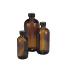 VWR®, Boston Round Bottles, Amber, Narrow Mouth