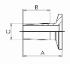 Small flange with male standard ground joint