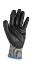 Cut protection gloves, PU coating, gray/black